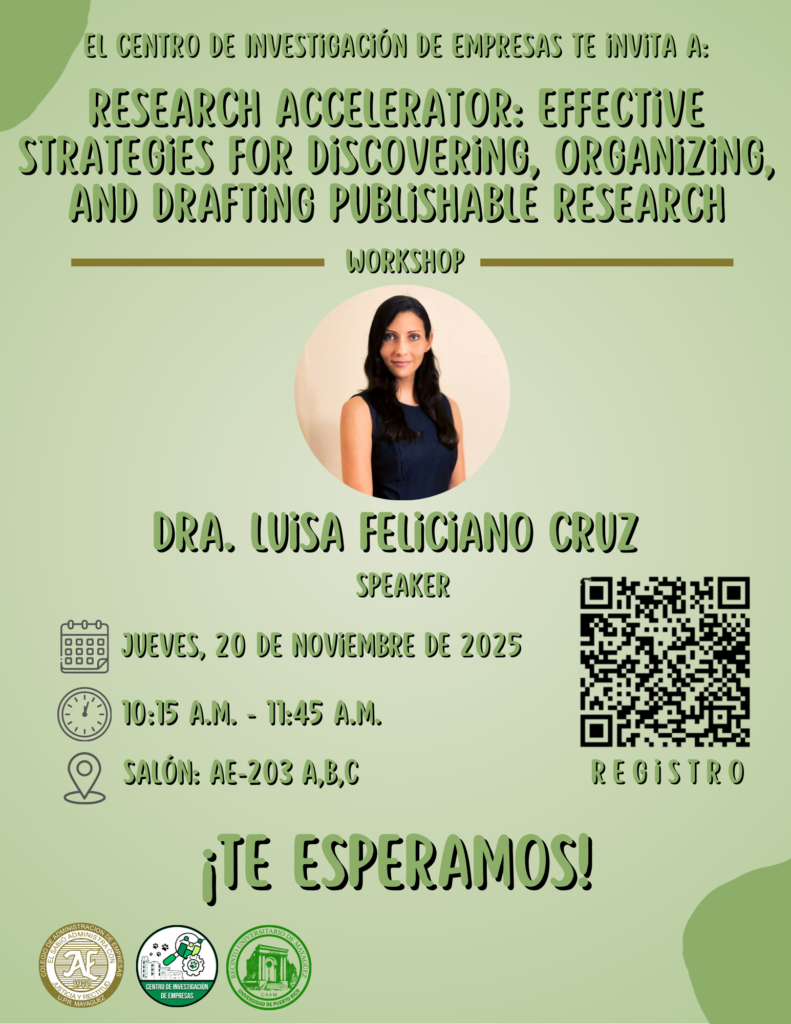 Workshop Research Accelerator Luisa Feliciano