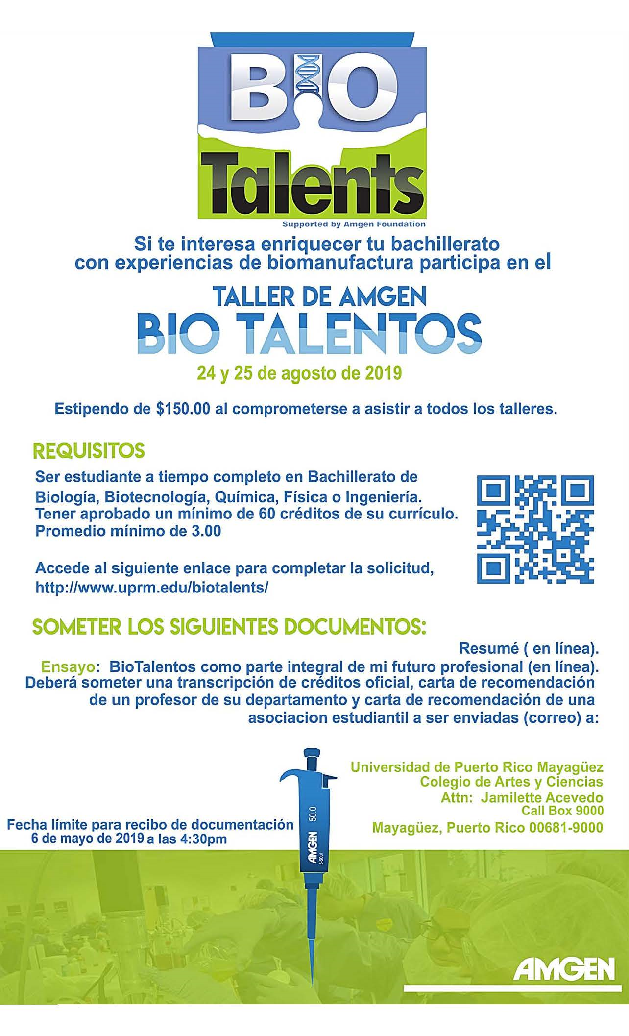 Promo BioTalents Agosto 2019