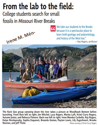 IreneMMendez From the Lab to the Field, Geology students