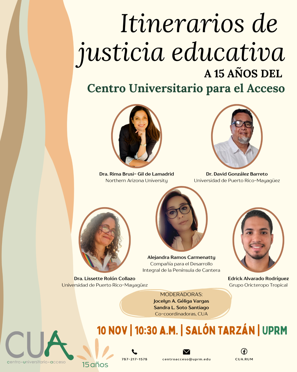 Itinerarios de justicia educativa, Conferencia