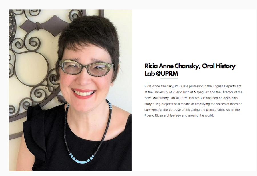 Ricia Anne Chansky, Oral History Laboratory