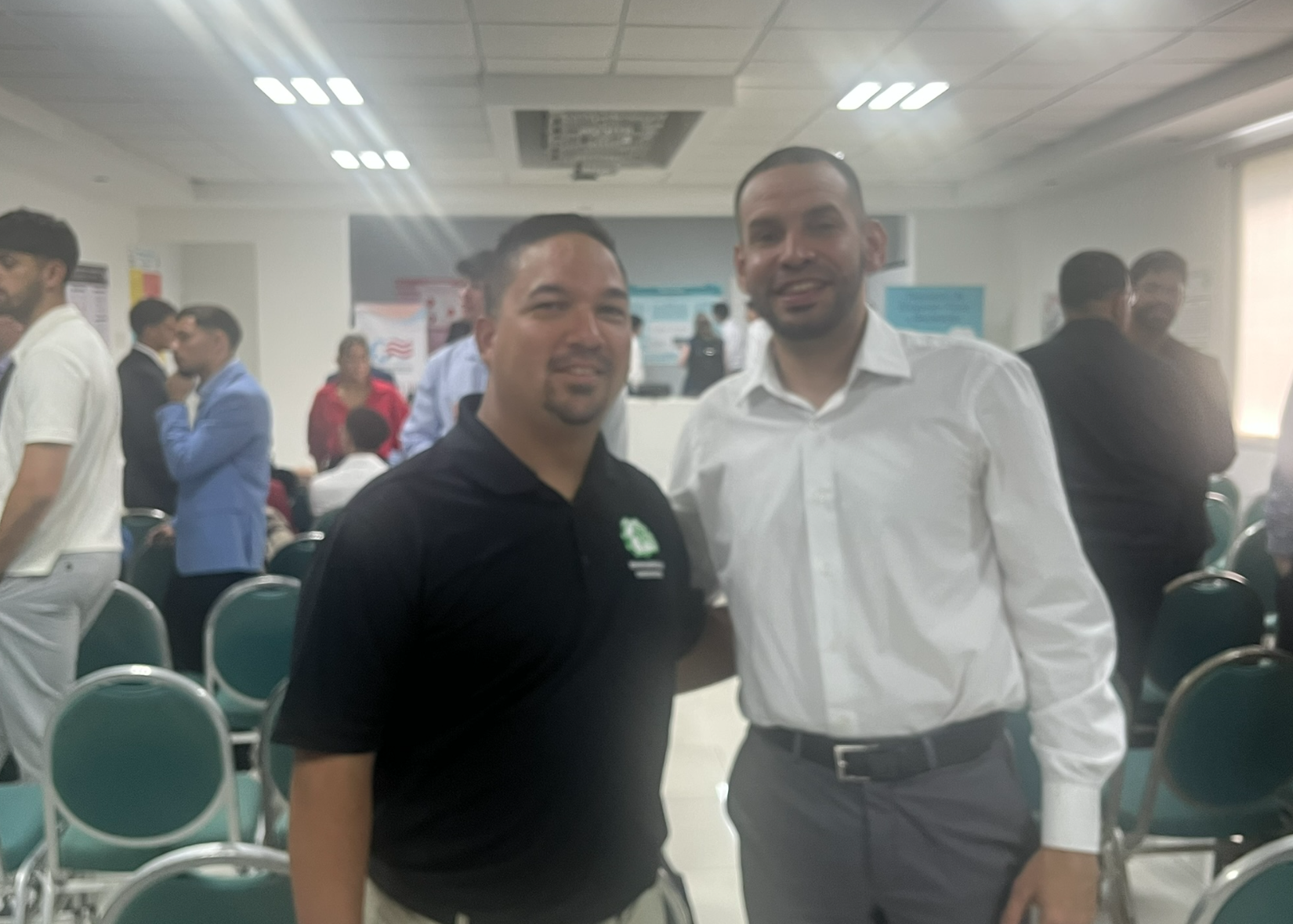 Dr. Christian Martínez y el Dr. Bryan Rivera, Catedráticos Auxiliares del Departamento de Kinesiología