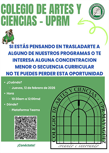 Fecha: Jueves, 12 de febrero de 2026
Hora:  10:30am - 12:00md
Plataforma Teams
¡Haz Click para encontrar el enlace!