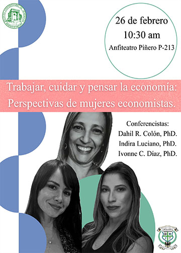 Trabajar, cuidar y pensar la economía perspectivas de mujeres economistas
