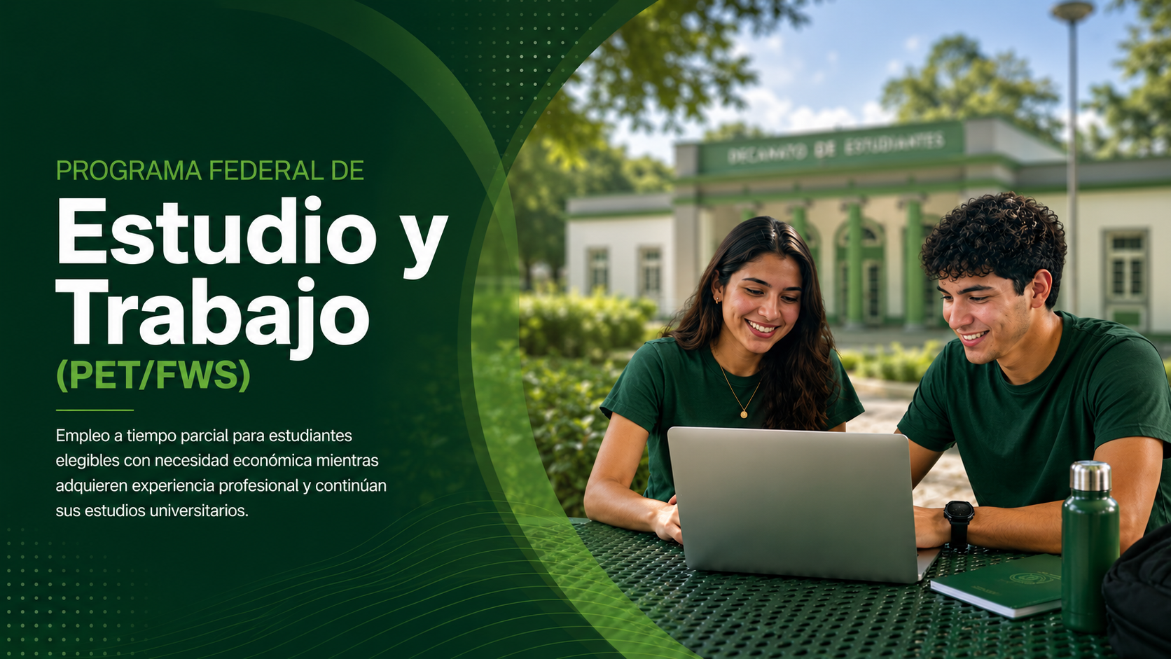 HERO PET Estudiantes universitarios participando en el Programa Federal de Estudio y Trabajo (PET/FWS).