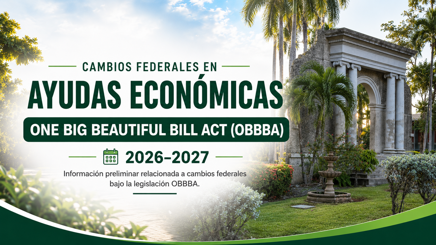 Foto del portico RUM, cambios OBBBA