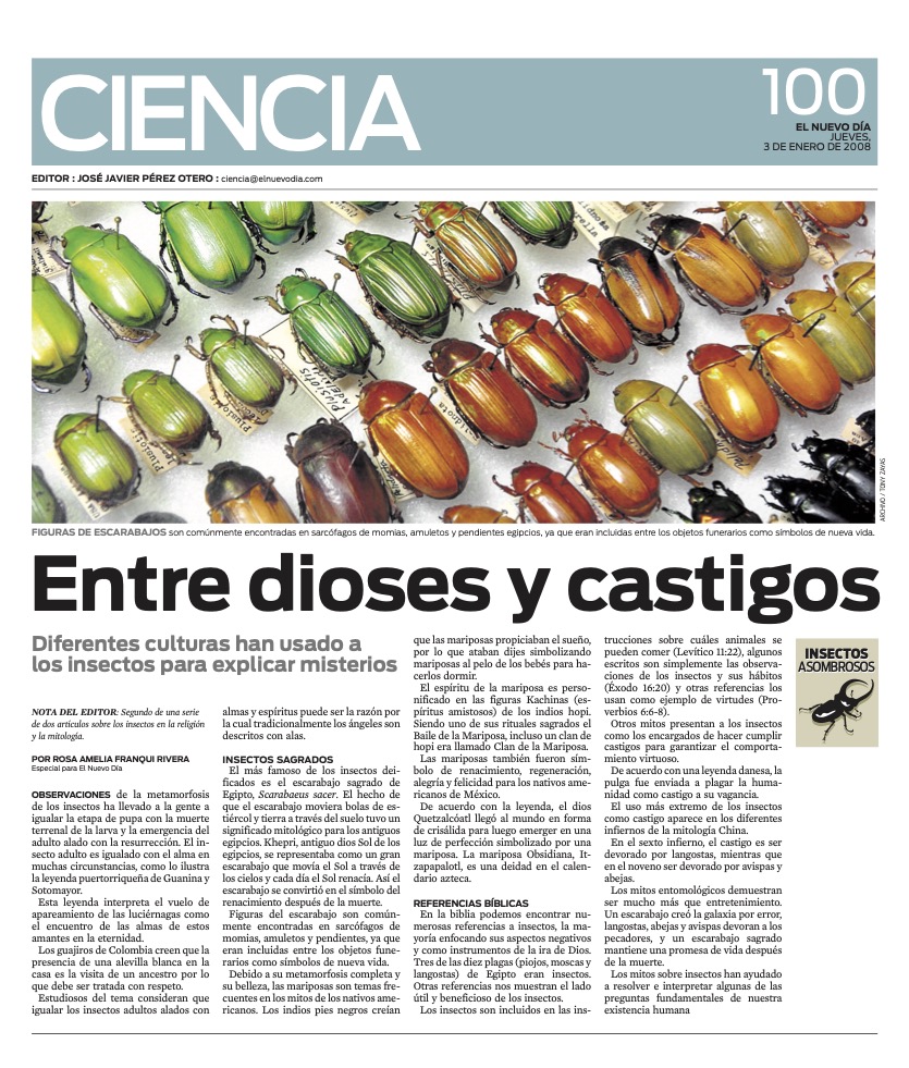 ENTRE DIOSES Y CASTIGOS