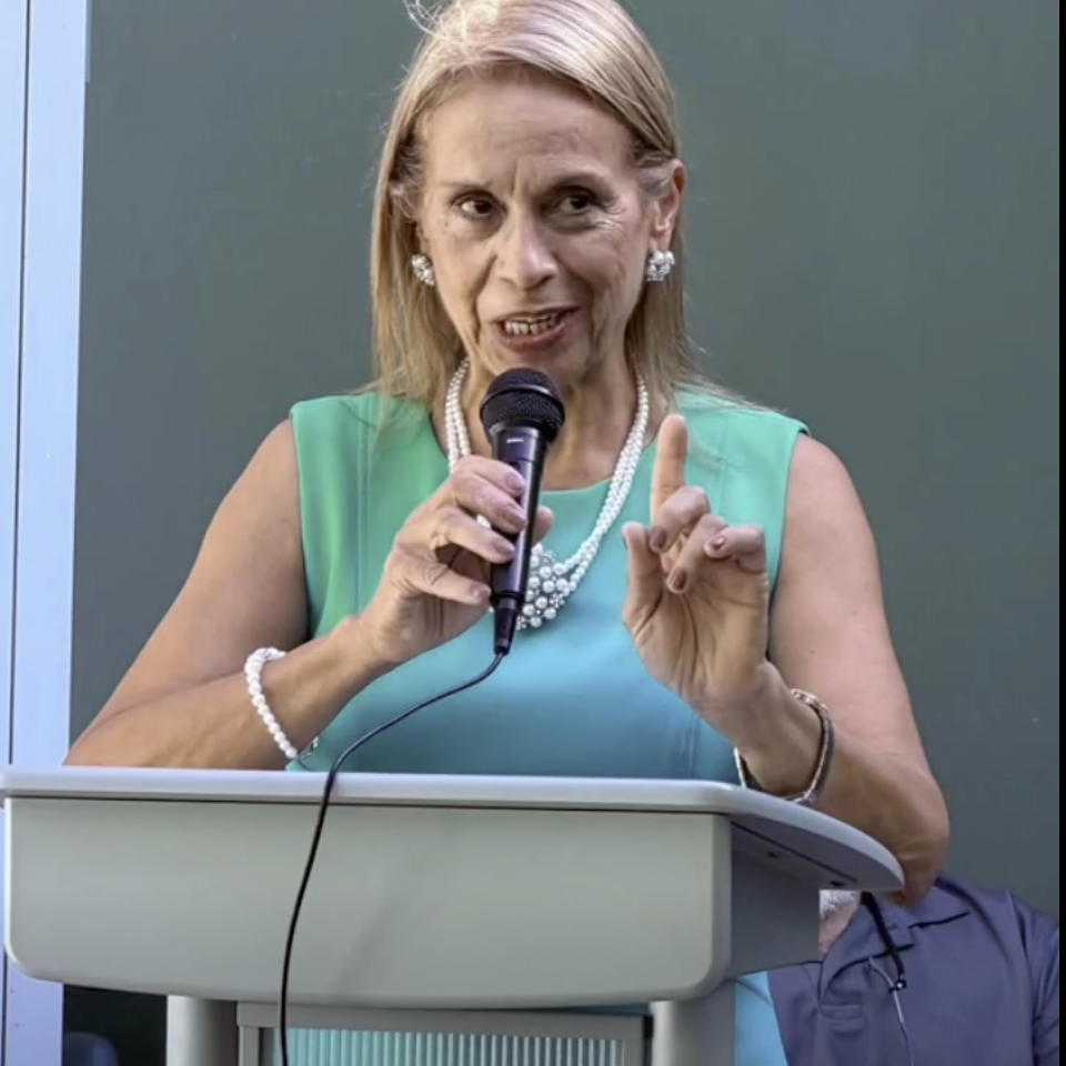 Dra. Rosa A. Franqui en su discurso.