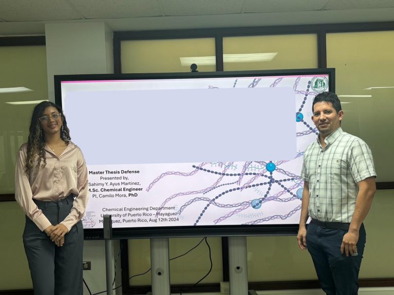 Congratulations, Sahimy Y. Ayus Martinez, on successfully defending your Master’s thesis! We’re incredibly proud of all your hard work and dedication. Wishing you the very best in the next chapter of your journey!