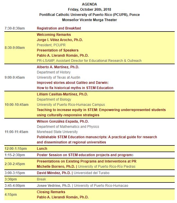17th PR-LSAMP BPC (2018) AGENDA