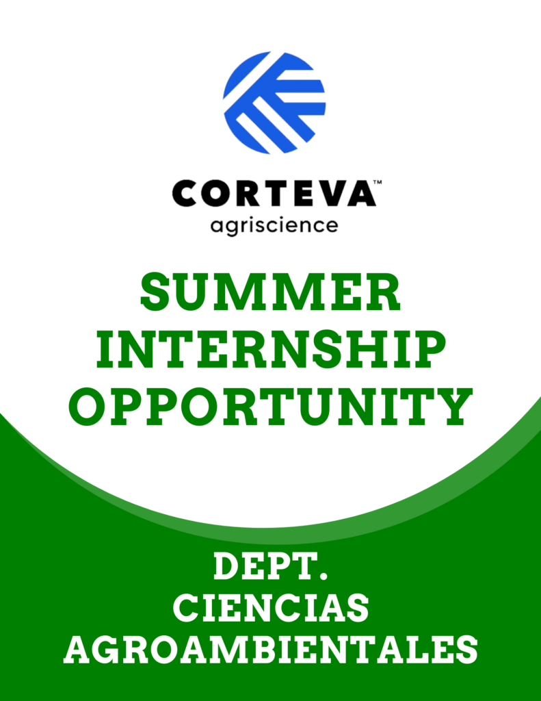 Summer Internship Opportunity - Corteva