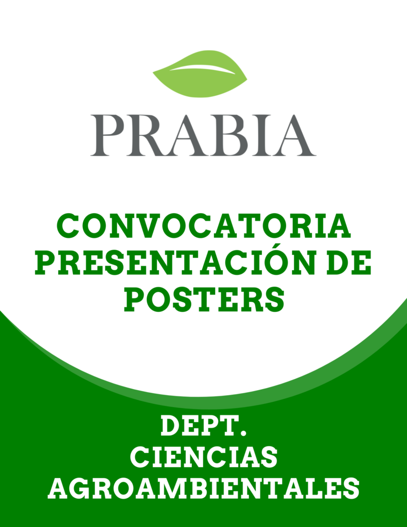 Convocatoria Presentación de Posters - PRABIA