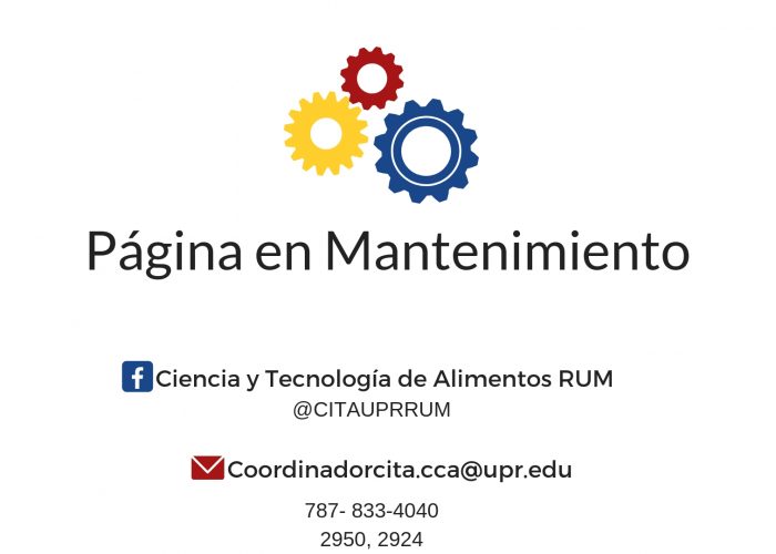 Pagina en Mantenimiento 2019 mantenimiento