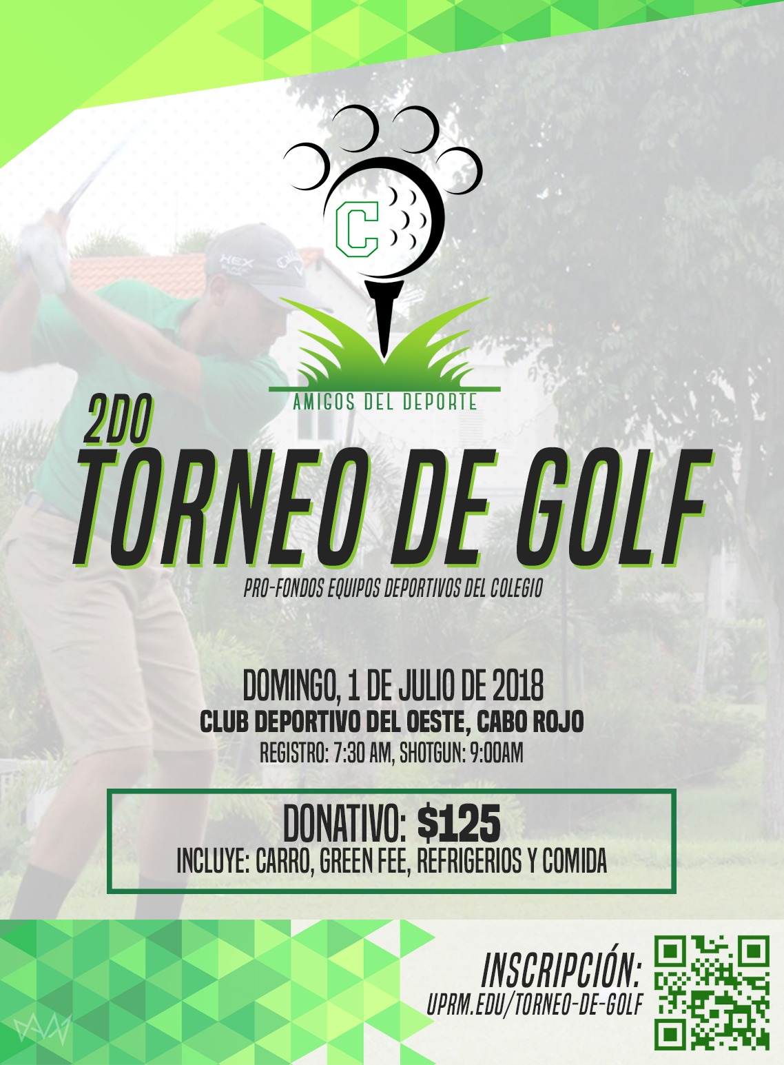 Afiche torneo de golf