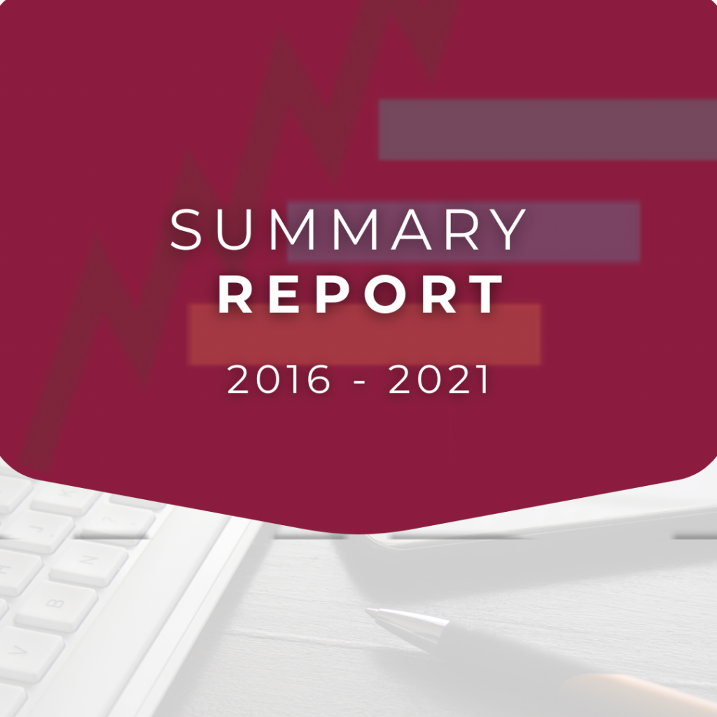 CNDE - Summary report from 2016 to 2021