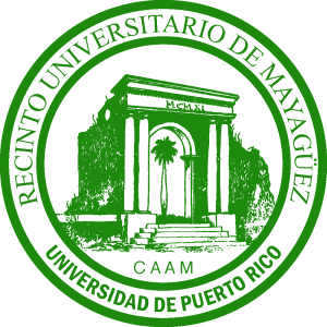 Seal of the University of Puerto Rico at Mayagüez.