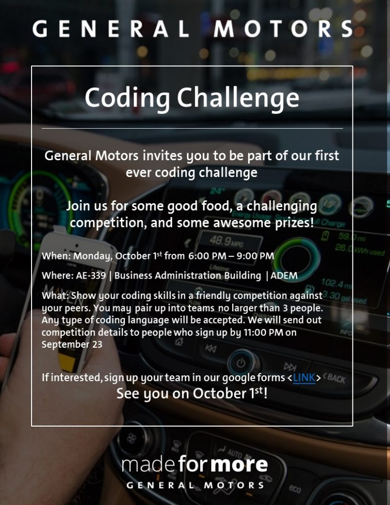 GM-IT Invites you to their coding challenge!