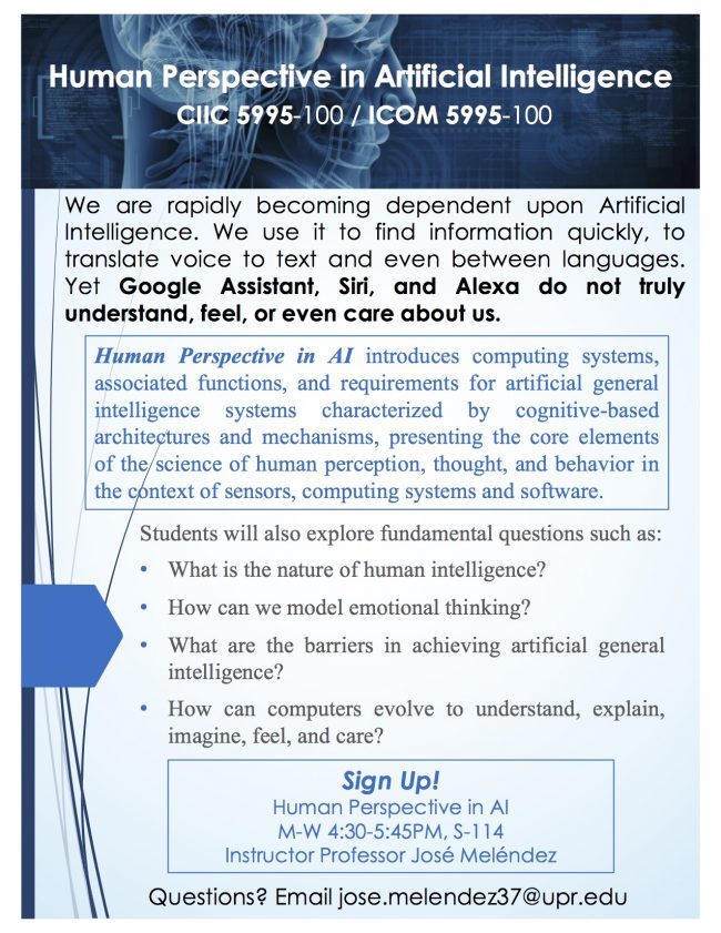 Flyer – Human Perspective in AI