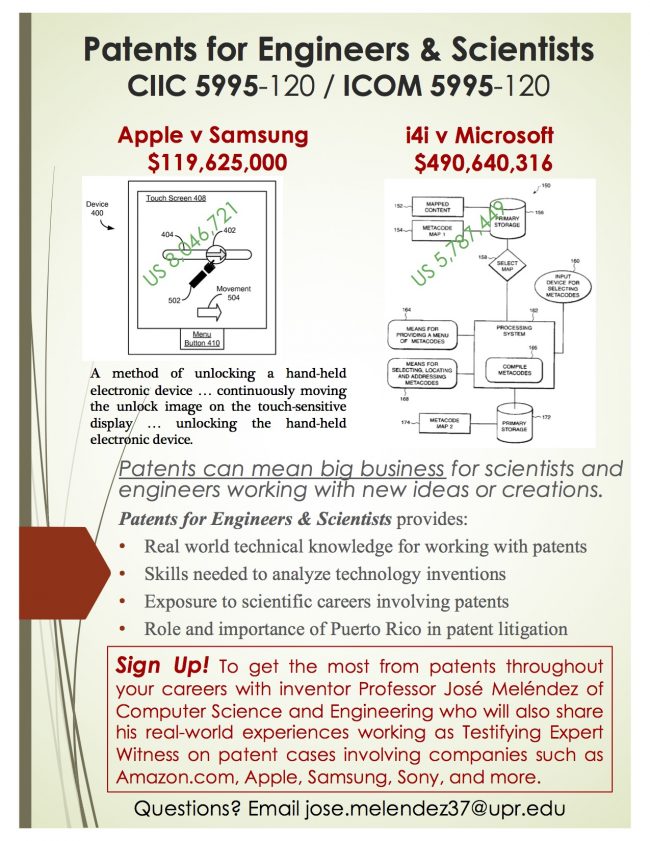 Flyer – Patents for Engineers