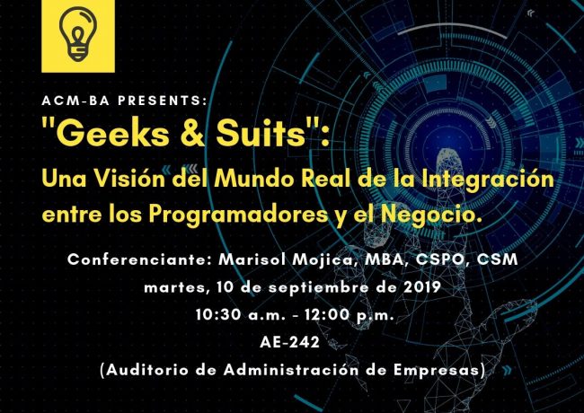 Conferencia Geeks & Suits 10 sept