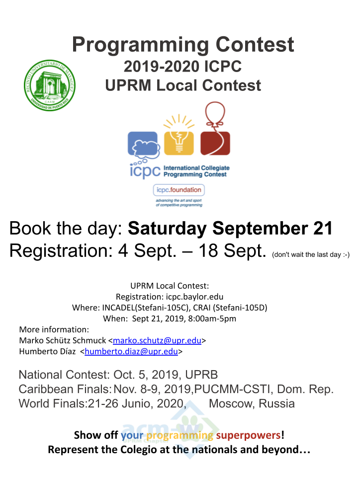 Concurso de Programación ACM 2019-20