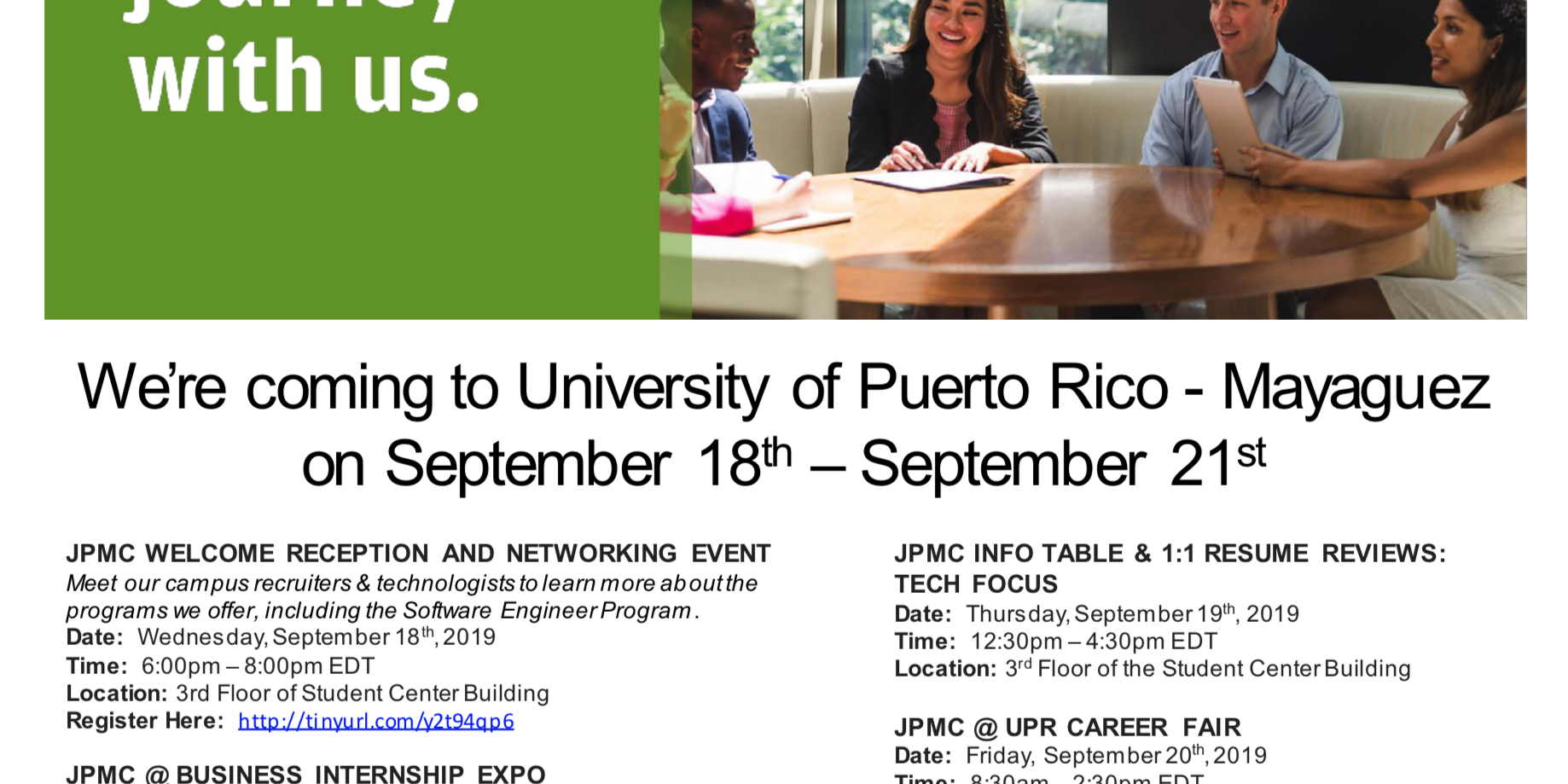 Meet Jpmorgan Chase Co During Uprm Career Week Computer Science And Engineering Meet Jpmorgan Chase Co During Uprm Career Week Computer Science And Engineering