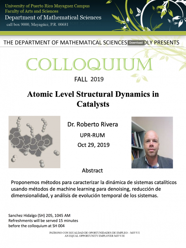 Mathematics Colloquium 2019