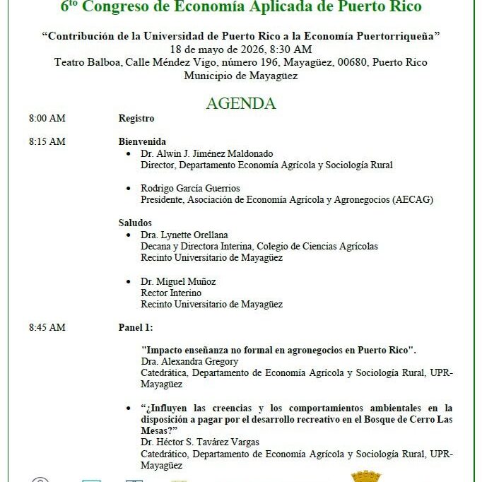 Agenda del Congreso de Economía Aplicada
