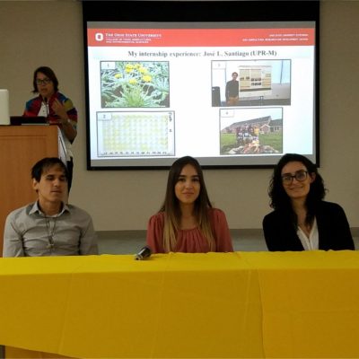 Student’s Panel- Summer Internships Experiences: José L. Santiago (UPR-M), Lourdes Quintana (UPR-Ag) and Joselyn Torres  (PCUPR-P).