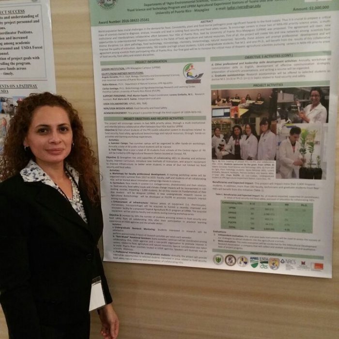 ECaFSS Project Coordinator during the poster session.