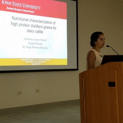 Student’s Scientific Presentations: Carolina Luciano from University of Puerto Rico- Mayaguez Campus.