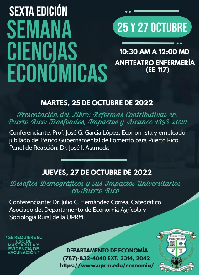 Sexta Semana Ciencias Economicas