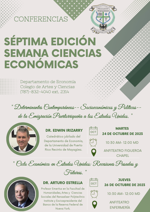 Promoción conferencias Séptima Edición Semana de las Ciencias Económicas