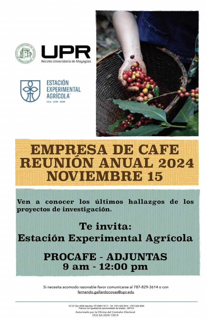 promoción de reunión anual de empresa de café 2024