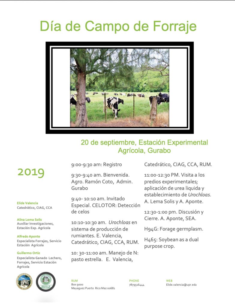 Brochure: Día de Campo de Forraje
