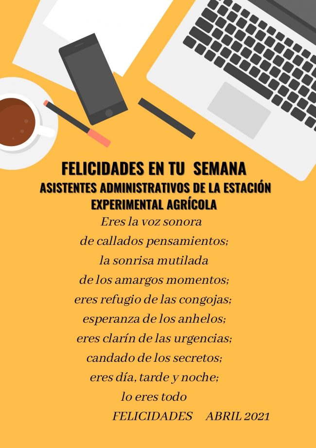 Azul Mesa de Oficina Felicidades Póster