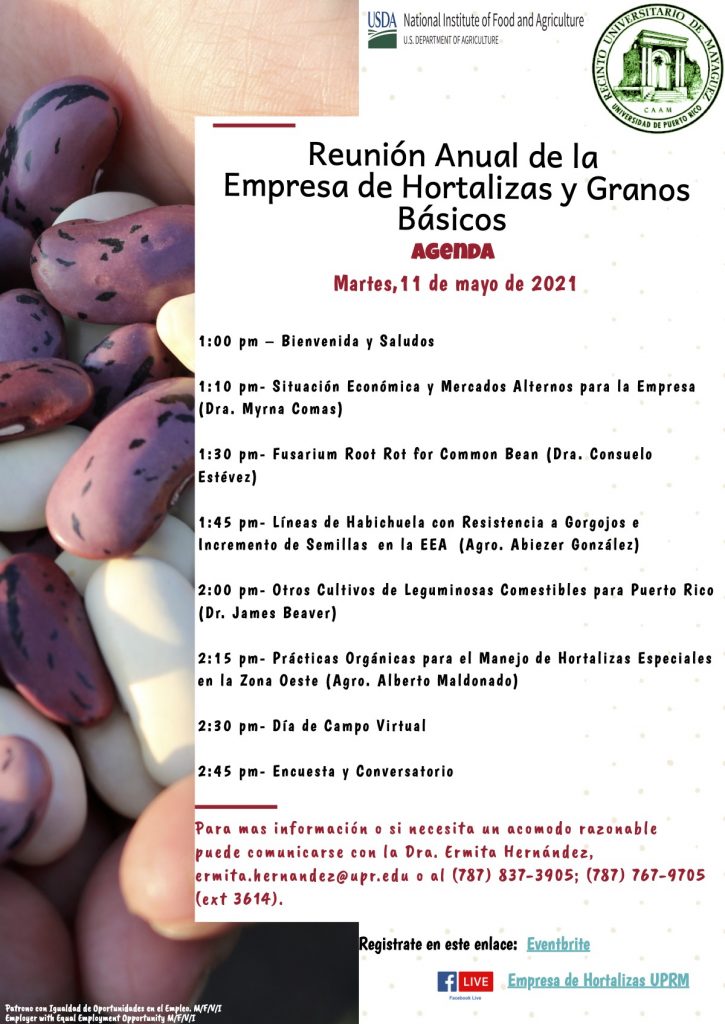 Reunion de la Empresa de Hortalizas y Granos 2021_afiche