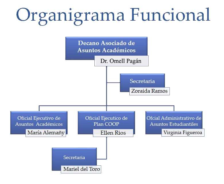 Organigrama Asuntos Académicos