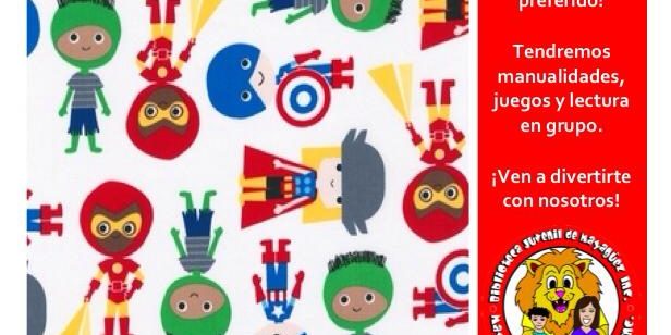 Promotion for the Saturday of Superheroes event. An event for the Biblioteca Juvenil de Mayagüez. A library located at the plaza of Mayagüez.