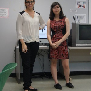 The masters of ceremony for the 2015 Linguistics Colloquium posing for the camera.