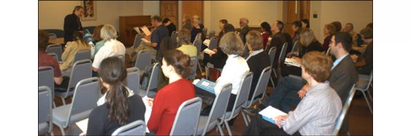 A view of the people present during the International Congress of Medieval Studies, May 2016 Call for Papers.