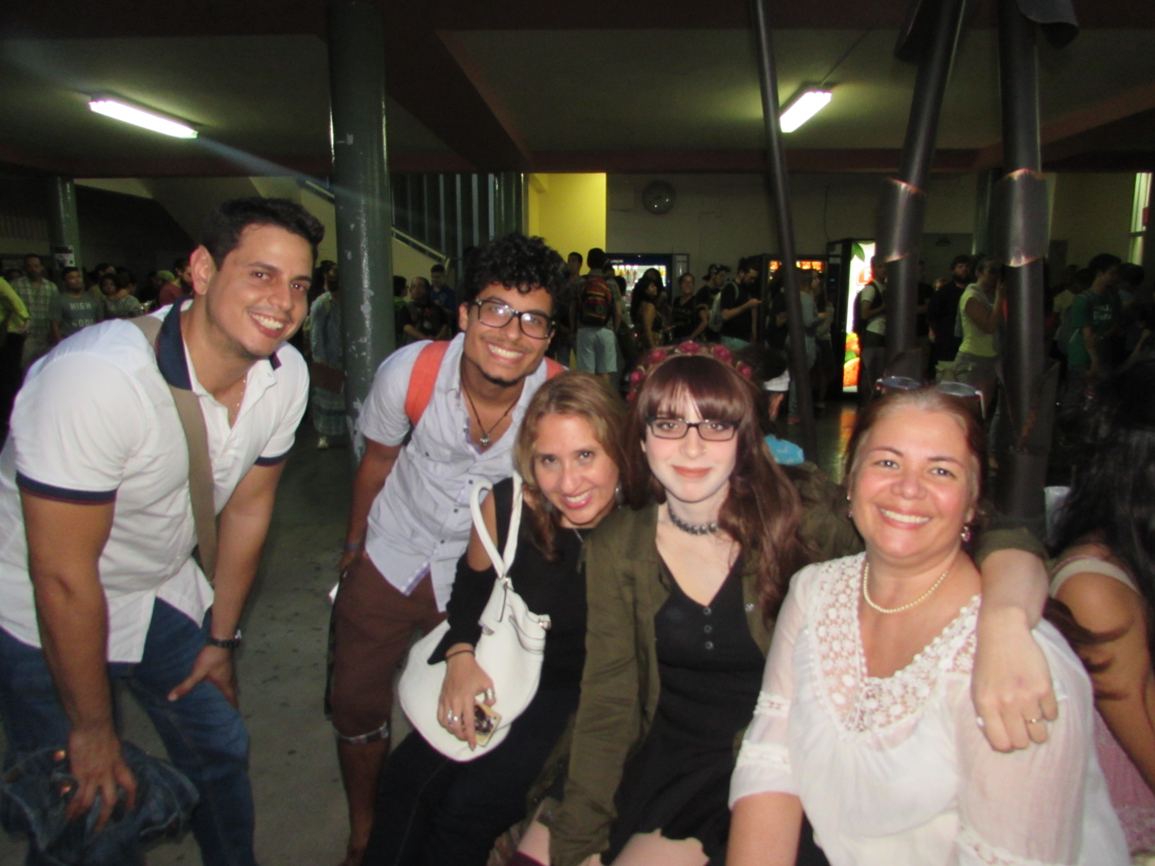 Students and members of the faculty posing for the camera at the event.