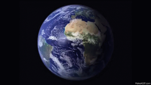 Image of Earth as seen from space in gif format.