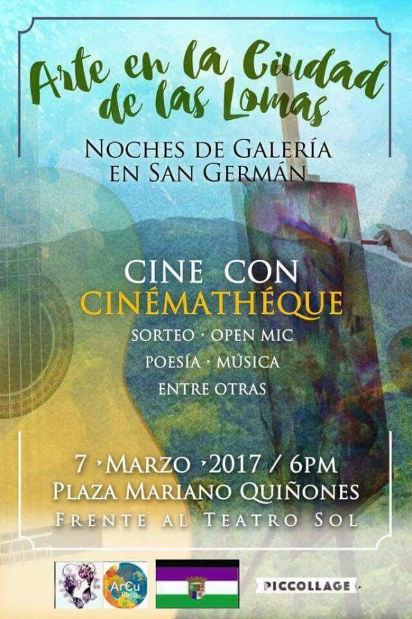 Announcement of "Cine con Cinémathéque".