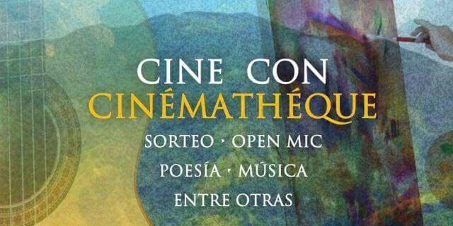 Announcement of "Cine con Cinémathéque".