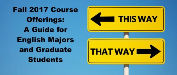 Image promoting the Fall 2017 Guide for English Majors and Graduate students.
