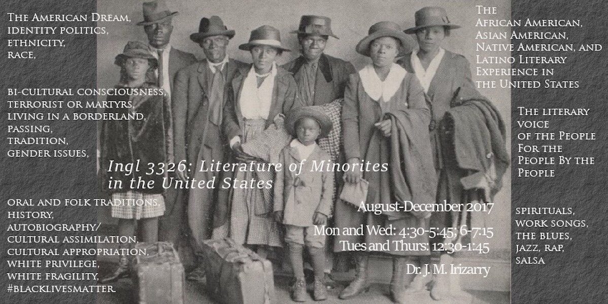 IMG_0773 Image of Afroamerican people used to promote the course INGL 3326: Literature of Minorities in the United States.