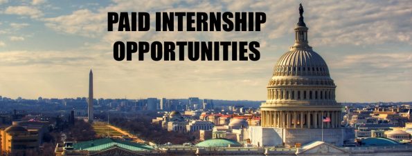 Image with the words Paid Internship opportunities.