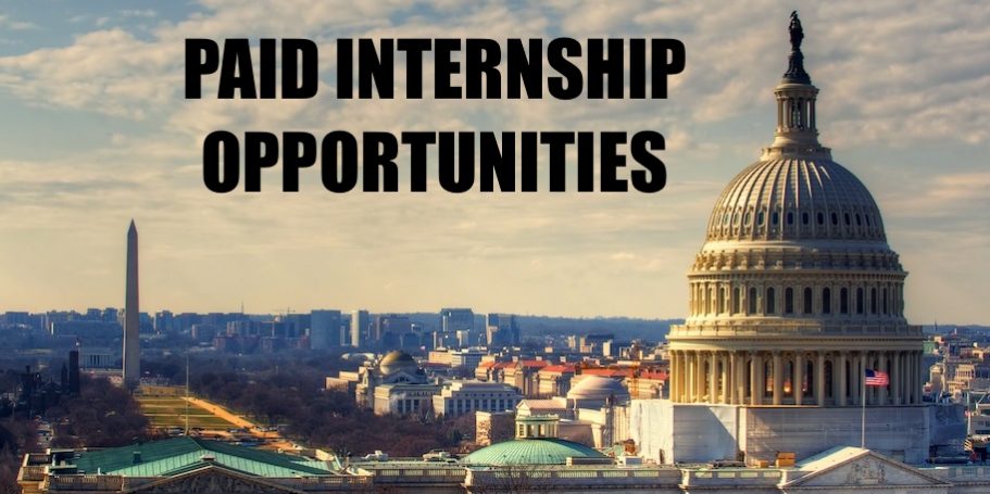 internshipsFall2017 Image with the words Paid Internship opportunities.