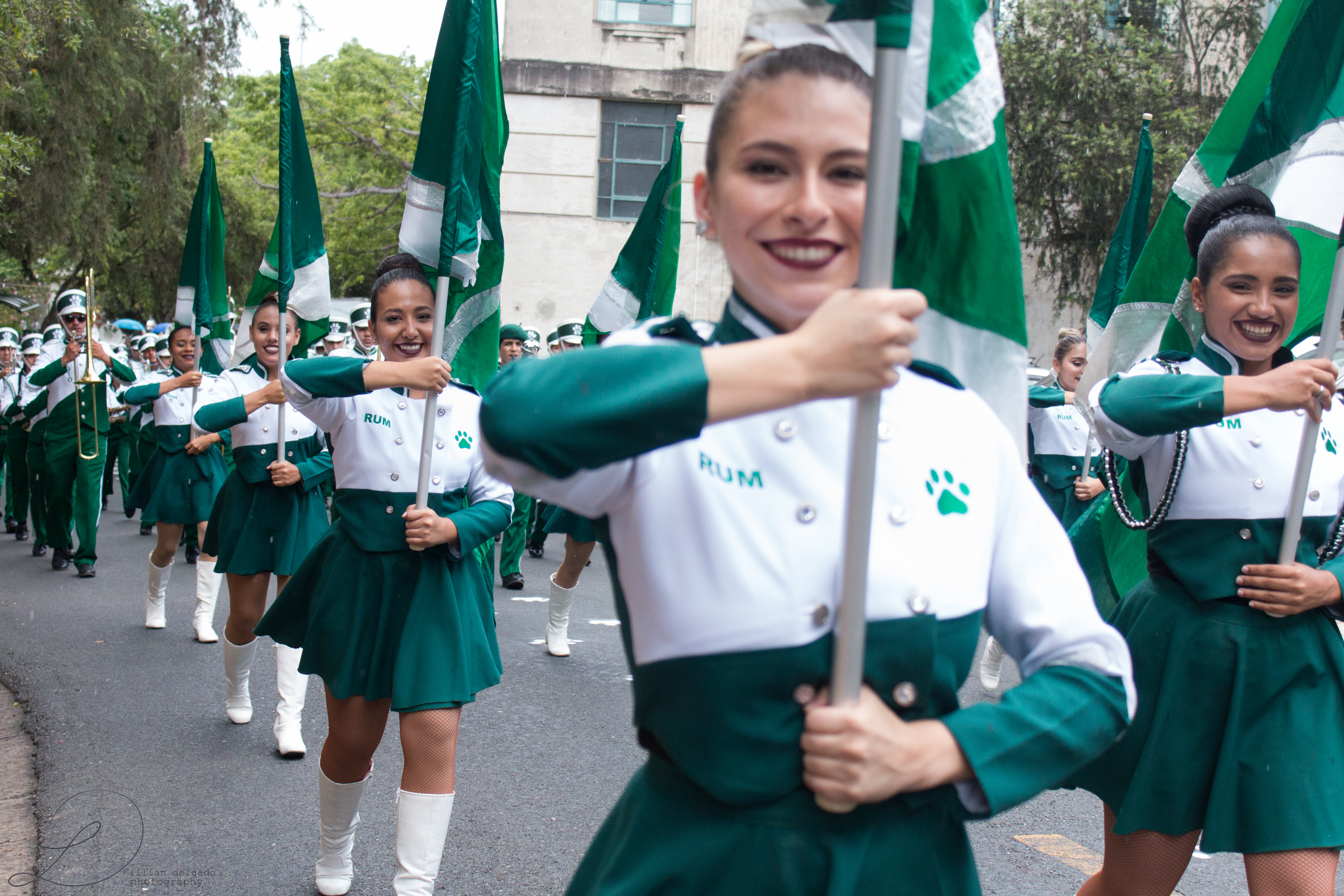 2017 RUM Graduation, "abanderadas".